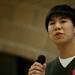 Youth Impact founder and Huron junior Andy Hsiao addresses a crowd of people at the all you can eat pizza fundraiser on Friday. Their goal was to raise $1,500. Daniel Brenner I AnnArbor.com